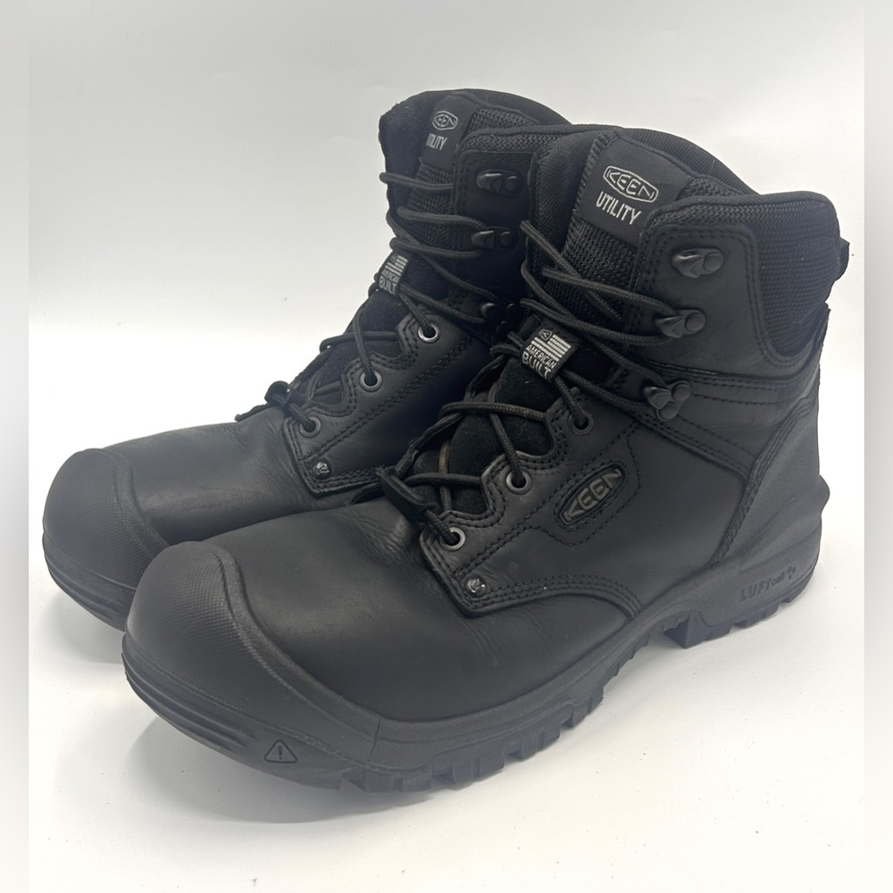 KEEN Utility Independence 6” Leather Carbon Fiber Toe Waterproof Work Boots 12D